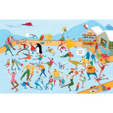 W górach – środek, lodowisko